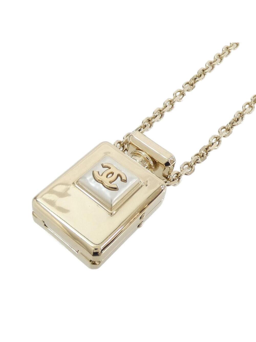 Chanel Pendant Necklace Metal White #312621C18B
